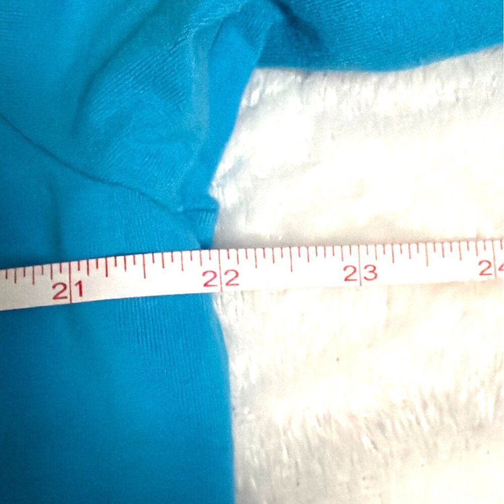 Be Inspired Womens Teal Zip-Up Jacket XL Cotton Blend Lightweight Activewear - Picture 5 of 6